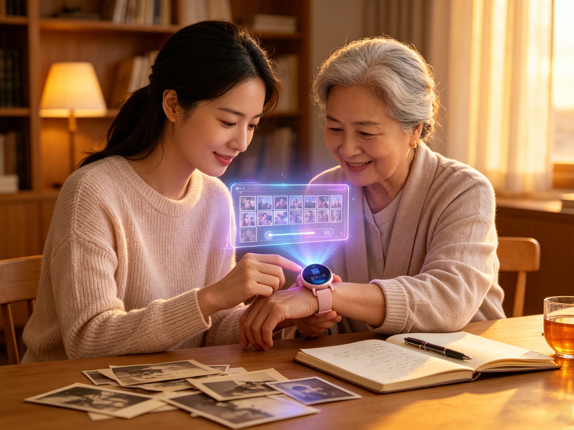 子女为父母留存